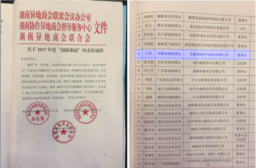 得润电气 开关柜厂家 创新湘商 湖南商会 联系电话：400-0551-777 qq：3176885416