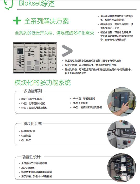 施耐德blokset配电柜概述 400-128-7988